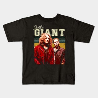 Three Friends Fashion Giant Band T-Shirts, Unite in Style with Progressive Rock Brotherhood Kids T-Shirt